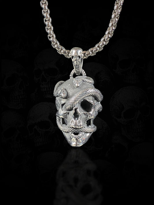 Serpent Skull Necklace