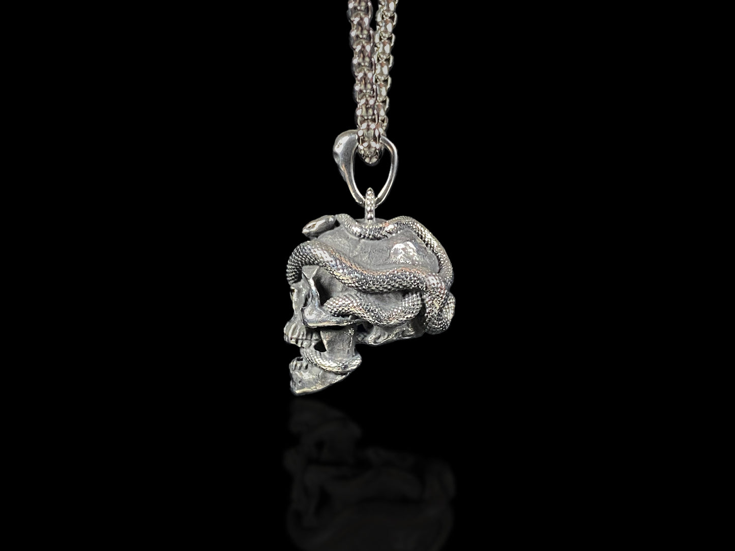Serpent Skull Necklace