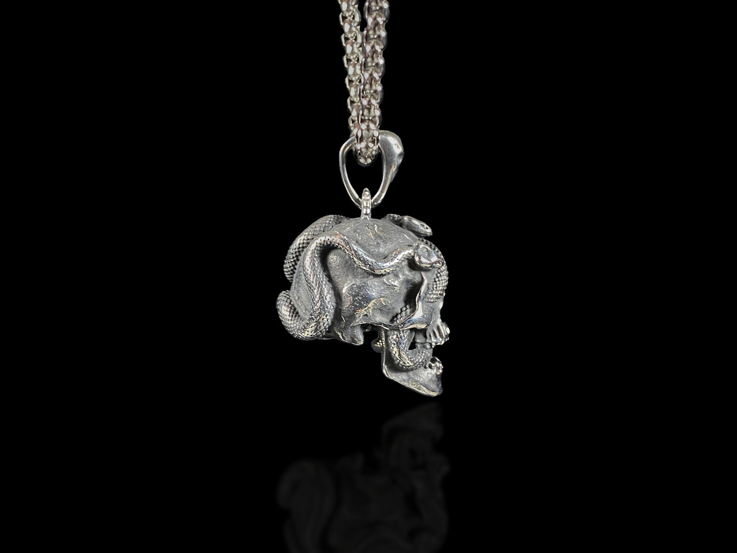 Serpent Skull Necklace