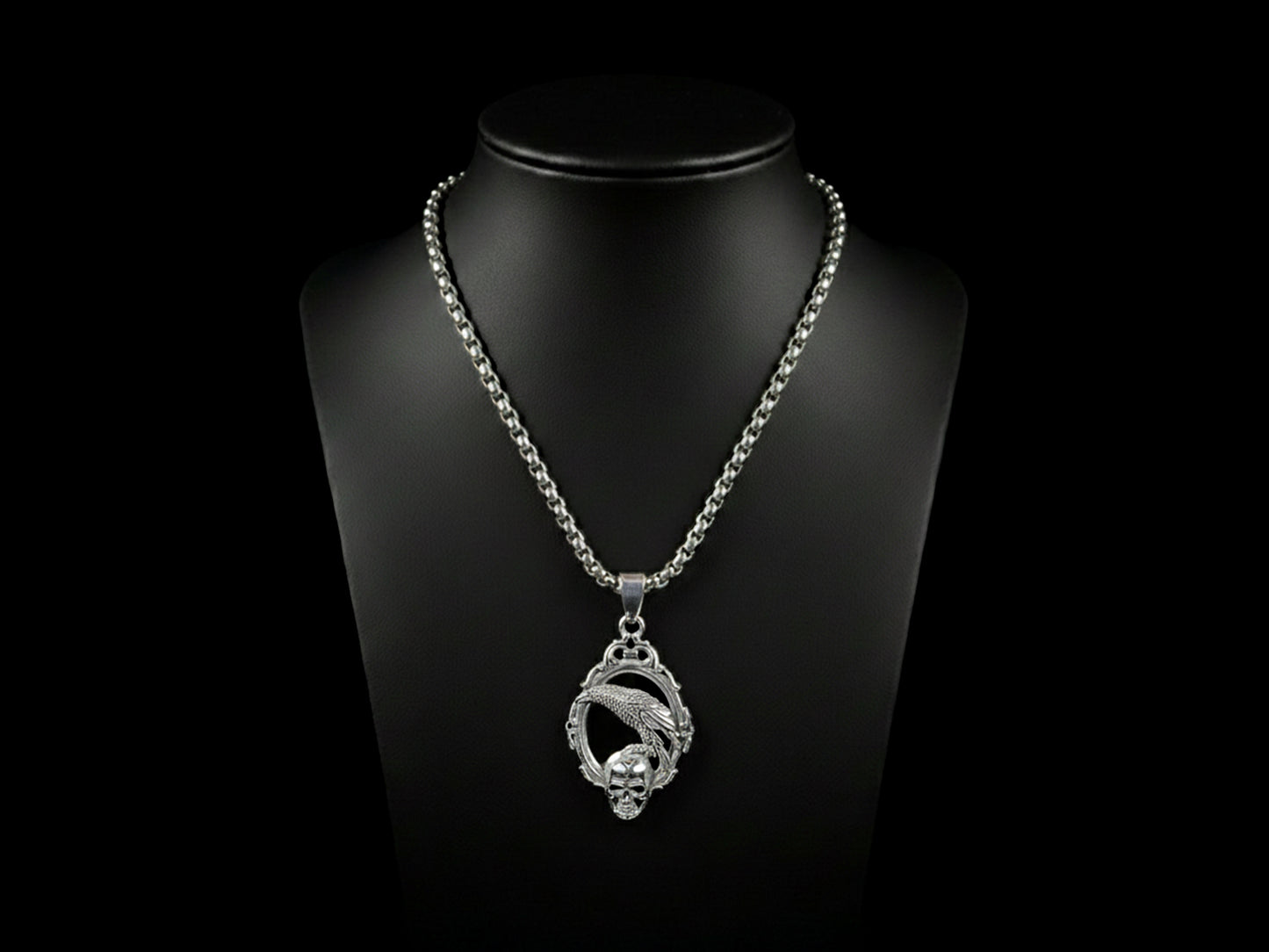 Crow Mirror Necklace